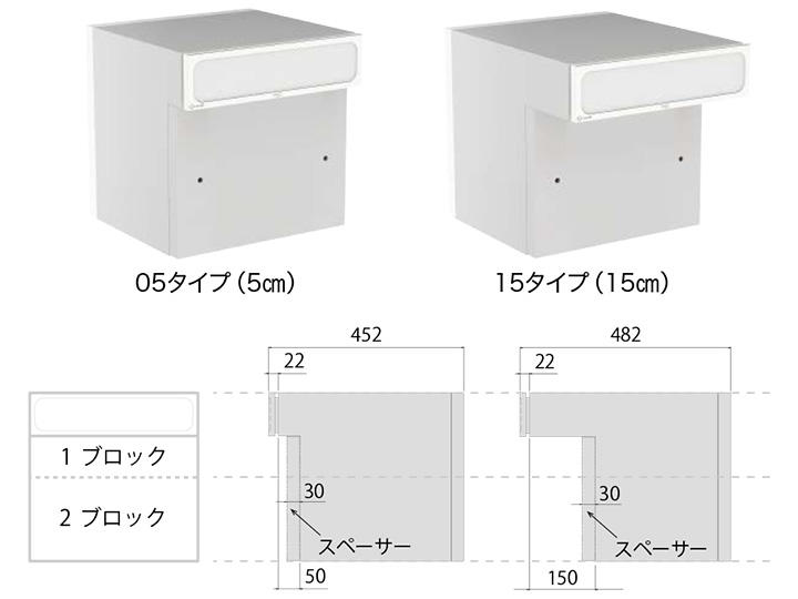 ポスト W390×H390 前入後出／口金・防滴タイプ KS-MAB2 | ポスト